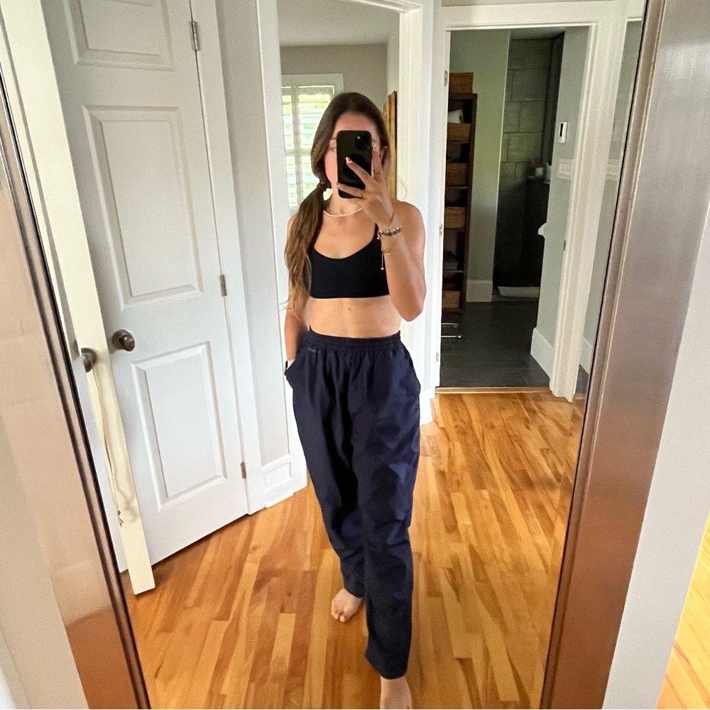 Reebok navy oversized track pant